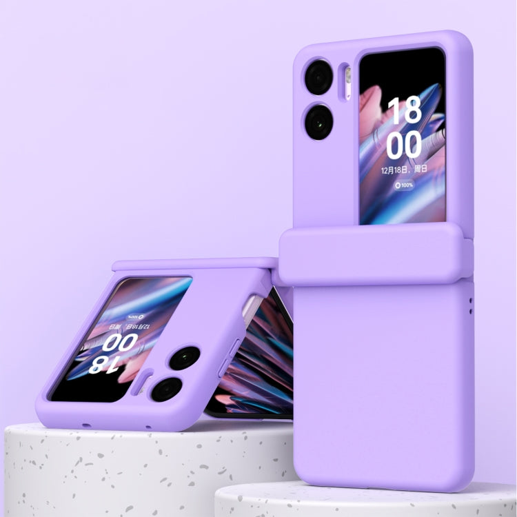 For OPPO Find N2 Flip Macaron Magnetic Three-piece Phone Case with Hinge