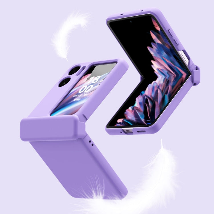 For OPPO Find N2 Flip Macaron Magnetic Three-piece Phone Case with Hinge