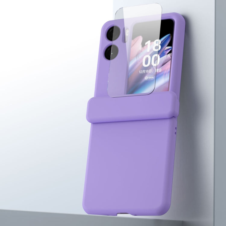 For OPPO Find N2 Flip Macaron Magnetic Three-piece Phone Case with Hinge