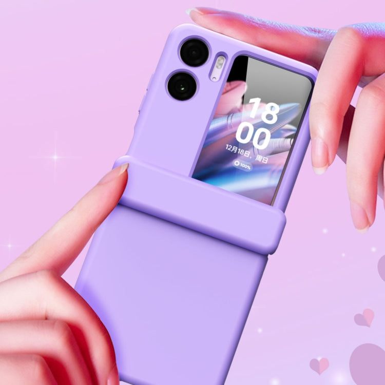 For OPPO Find N2 Flip Macaron Magnetic Three-piece Phone Case with Hinge