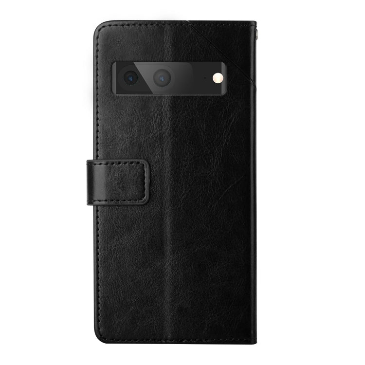 For Google Pixel 7A HT01 Y-shaped Pattern Flip Leather Phone Case