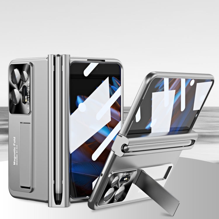 For OPPO Find N2 Integrated Metal Hinge All-inclusive Phone Case with Pen Slot