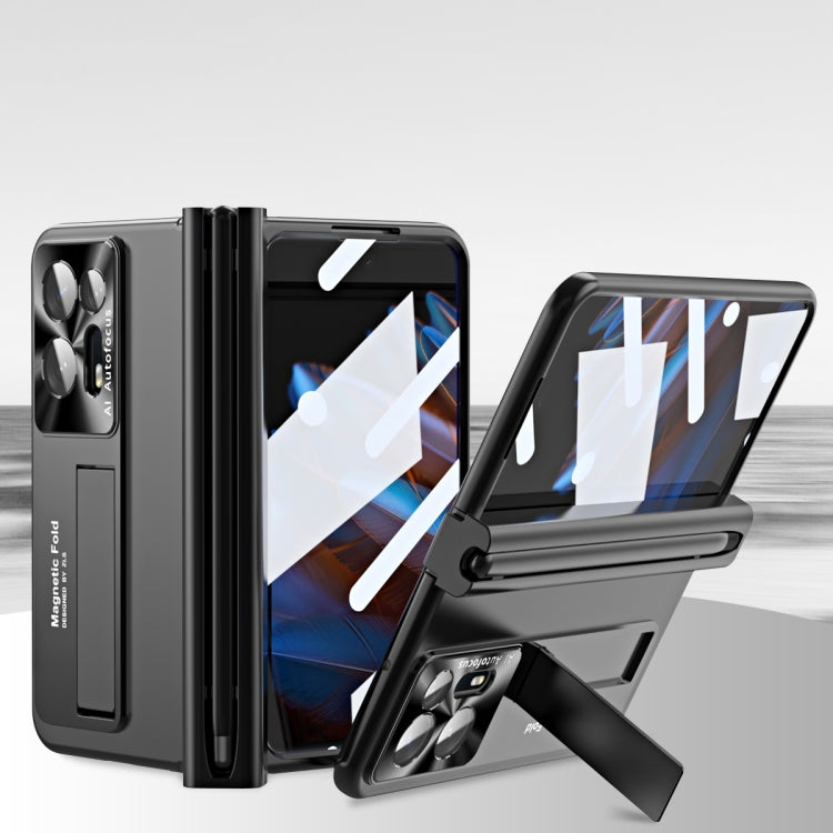 For OPPO Find N2 Integrated Metal Hinge All-inclusive Phone Case with Pen Slot