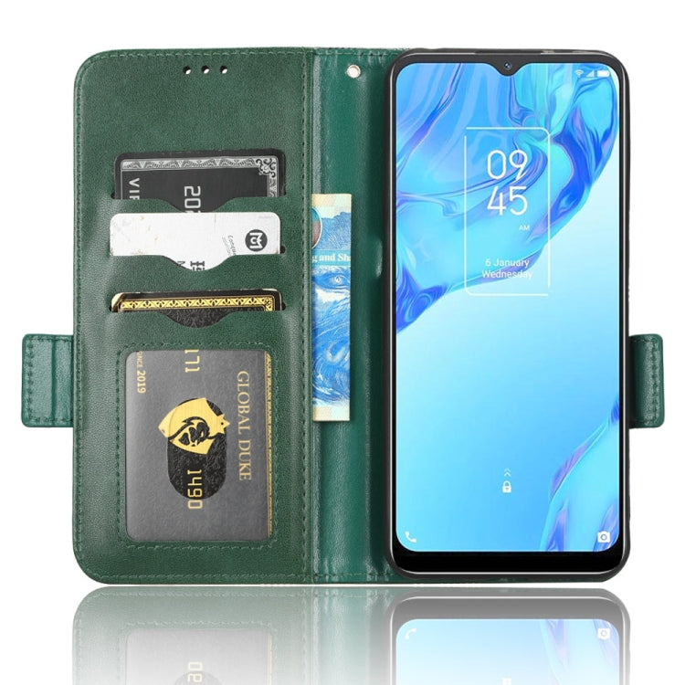 For TCL 20B Symmetrical Triangle Leather Phone Case