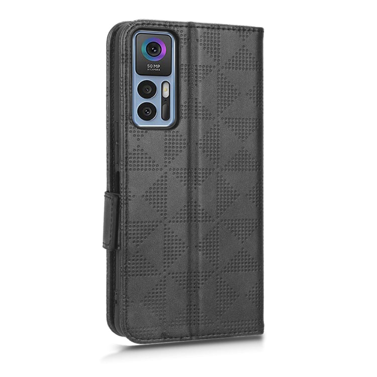 For TCL 30 5G / 30+ 5G / Symmetrical Triangle Leather Phone Case