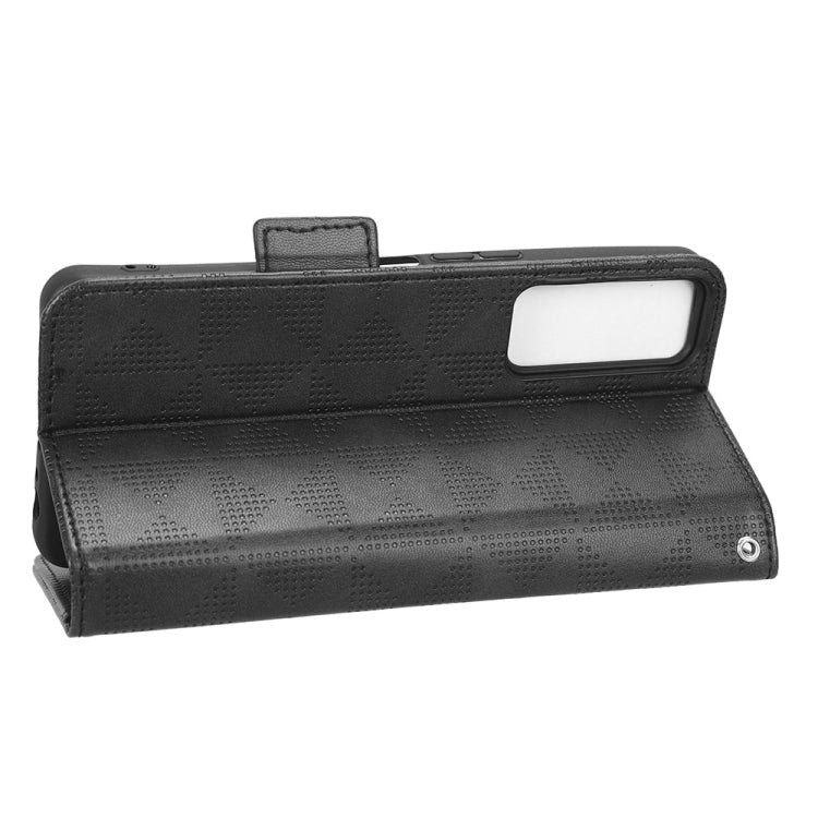 For TCL 30 5G / 30+ 5G / Symmetrical Triangle Leather Phone Case