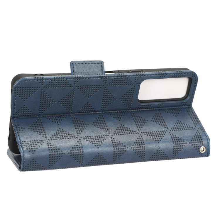 For TCL 30 5G / 30+ 5G / Symmetrical Triangle Leather Phone Case