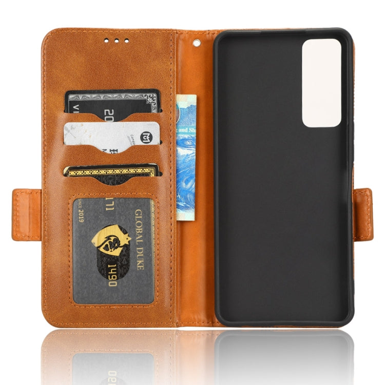For TCL 30 5G / 30+ 5G / Symmetrical Triangle Leather Phone Case