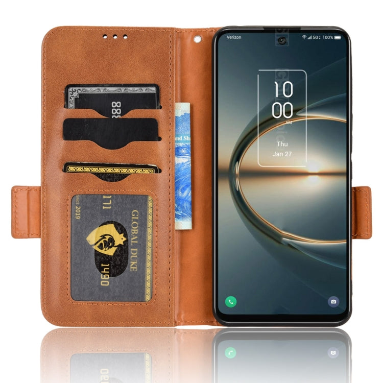 For TCL 30 XE 5G / 30 V 5G T781S Symmetrical Triangle Leather Phone Case