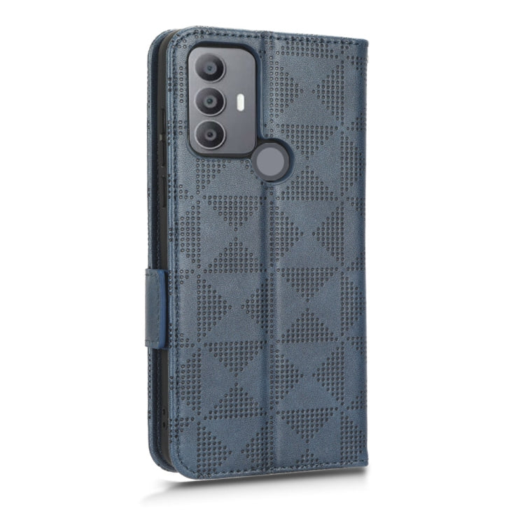 For TCL 30 SE 5G / 30E / 306 / 305 Symmetrical Triangle Leather Phone Case