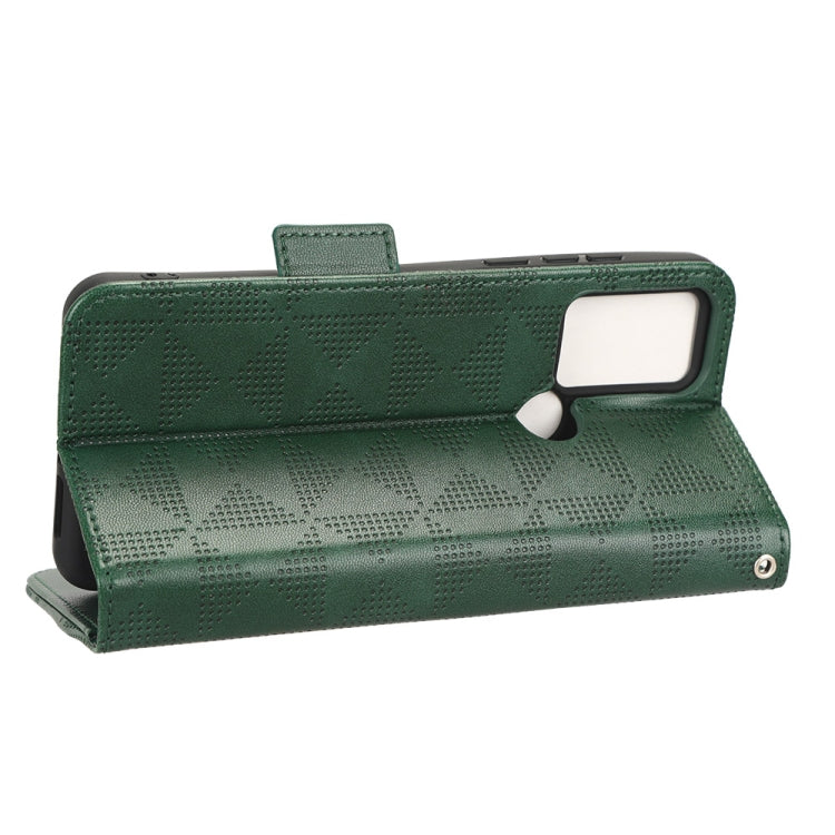 For TCL 30 SE 5G / 30E / 306 / 305 Symmetrical Triangle Leather Phone Case