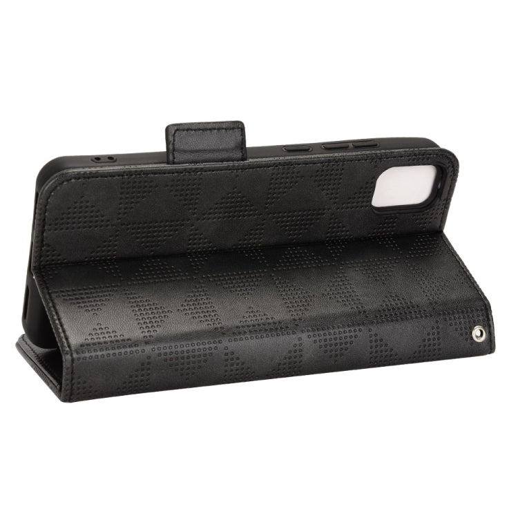 For TCL 30 Z T602DL Symmetrical Triangle Leather Phone Case