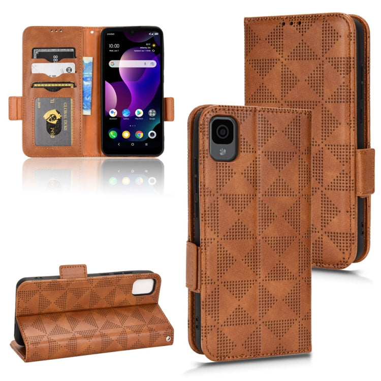 For TCL 30 Z T602DL Symmetrical Triangle Leather Phone Case
