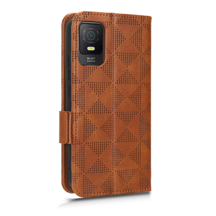For TCL 403 Symmetrical Triangle Leather Phone Case