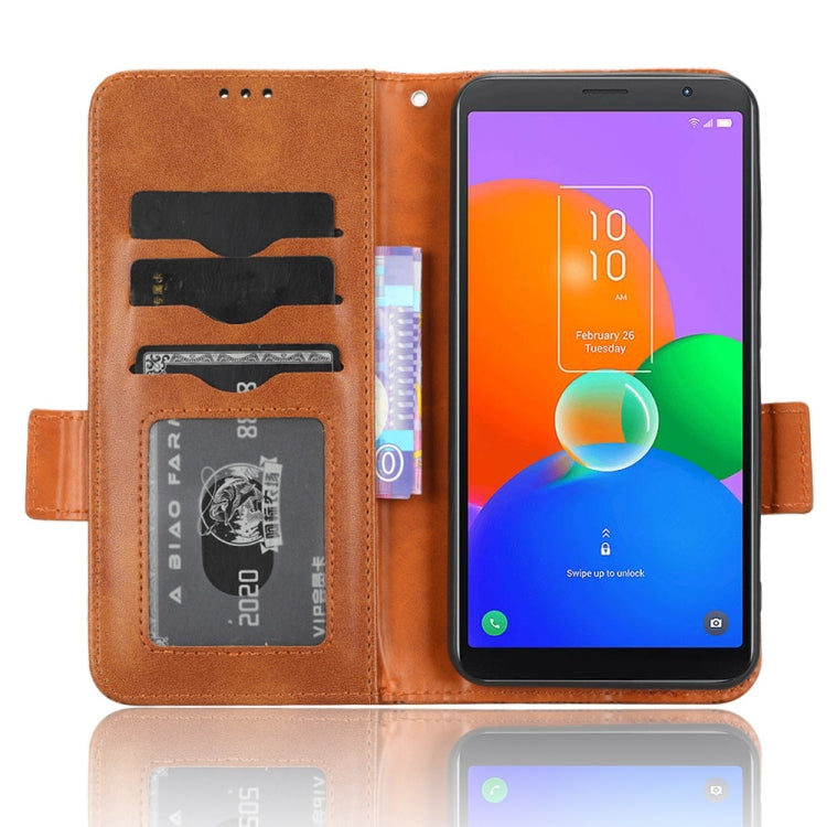 For TCL 403 Symmetrical Triangle Leather Phone Case