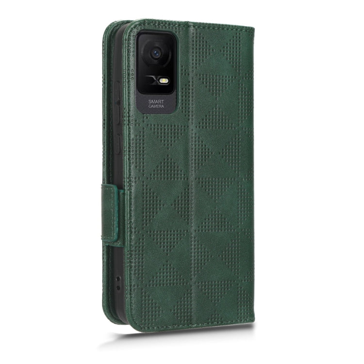 For TCL Ion X Symmetrical Triangle Leather Phone Case
