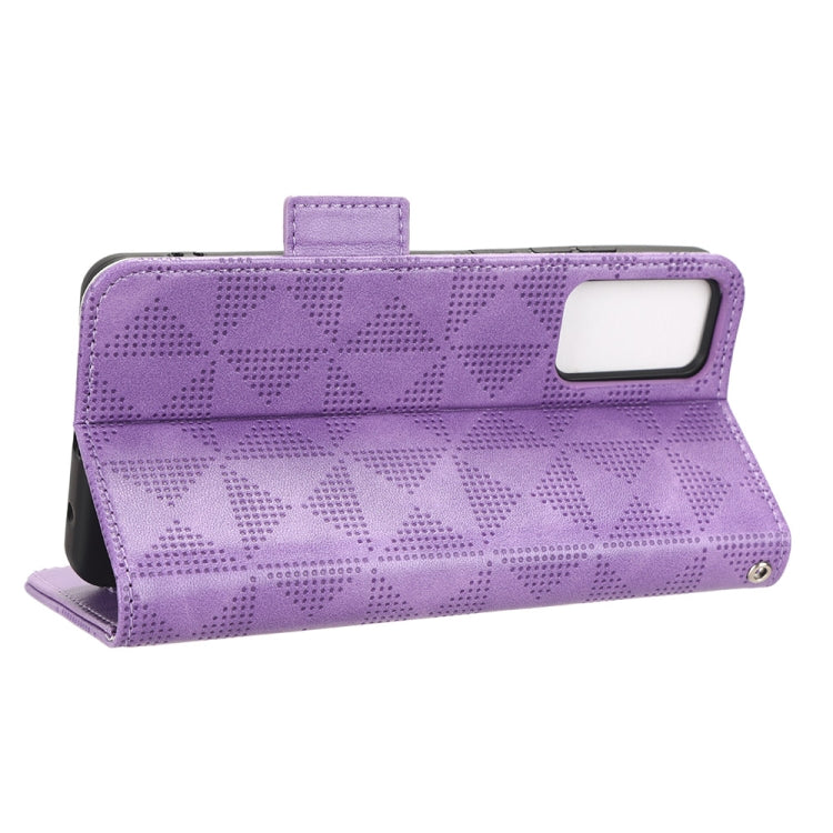 For TCL Ion X Symmetrical Triangle Leather Phone Case