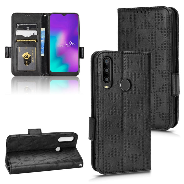 For TCL L10 Pro Symmetrical Triangle Leather Phone Case