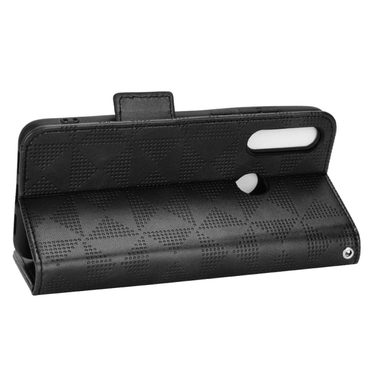 For TCL L10 Pro Symmetrical Triangle Leather Phone Case