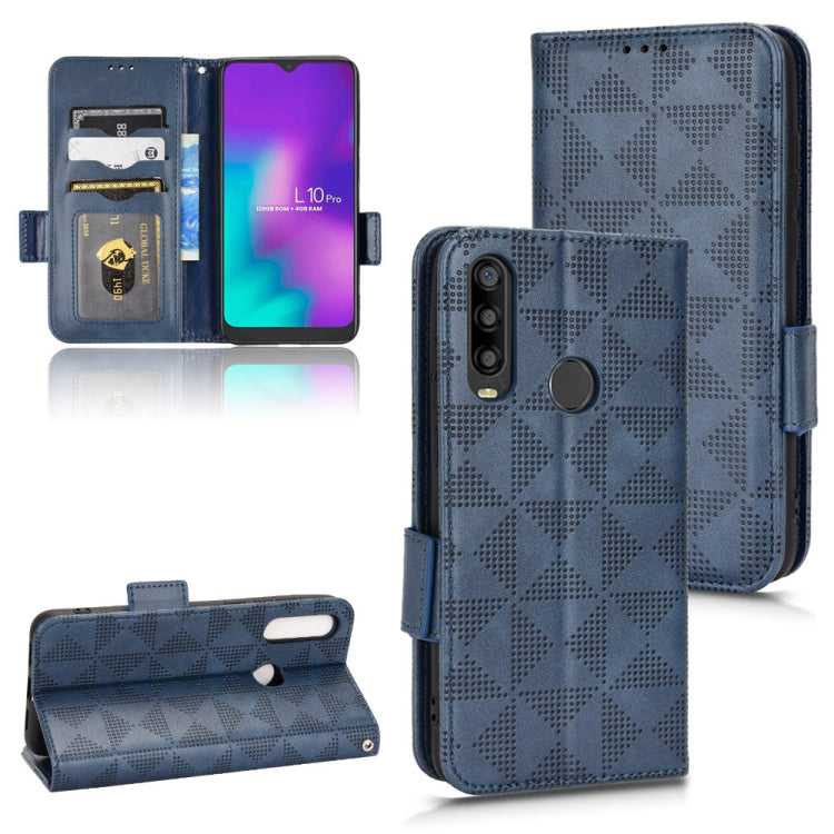 For TCL L10 Pro Symmetrical Triangle Leather Phone Case