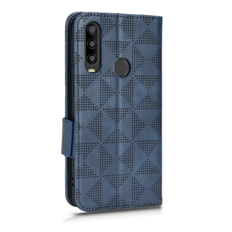 For TCL L10 Pro Symmetrical Triangle Leather Phone Case