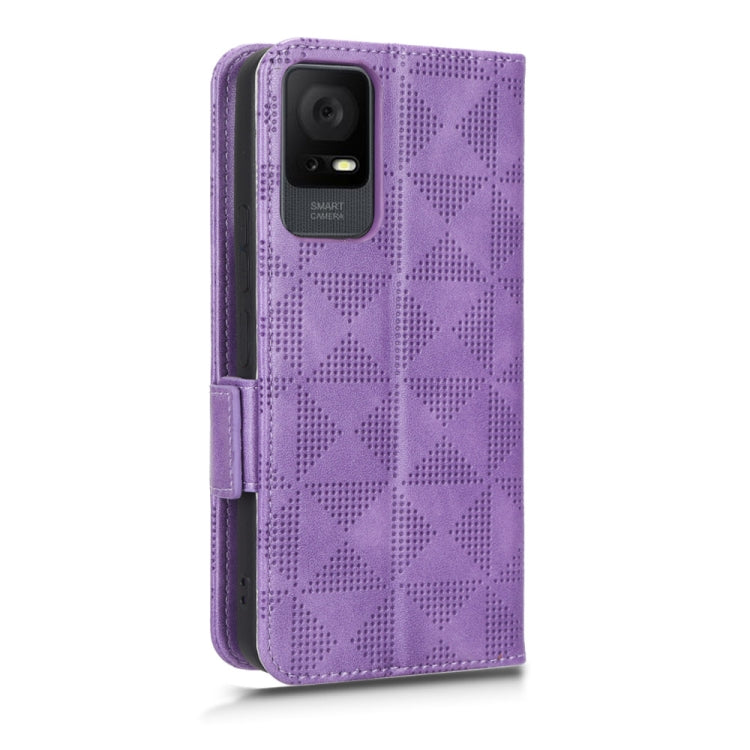 For TCL 405 / 406 T506D Symmetrical Triangle Leather Phone Case