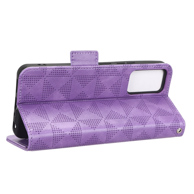 For TCL 405 / 406 T506D Symmetrical Triangle Leather Phone Case