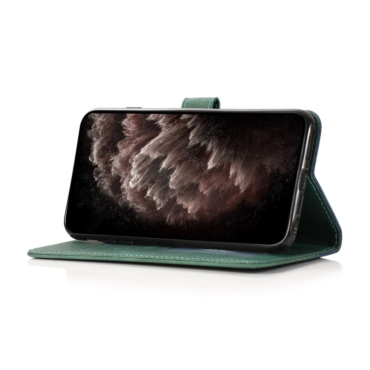 For iPhone 13 mini Dual-color Stitching Leather Phone Case