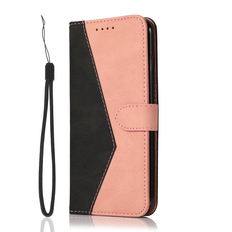For iPhone 13 mini Dual-color Stitching Leather Phone Case