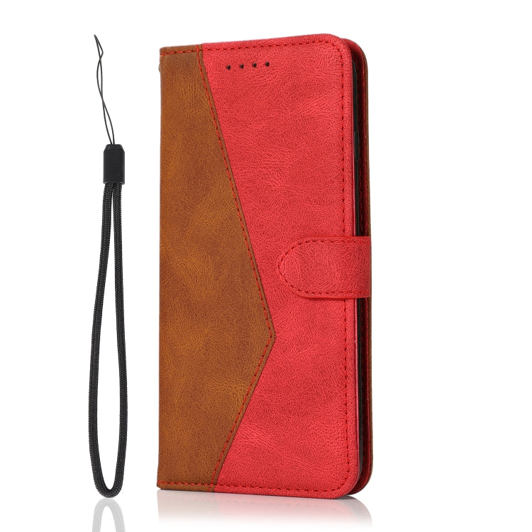 For iPhone 13 mini Dual-color Stitching Leather Phone Case