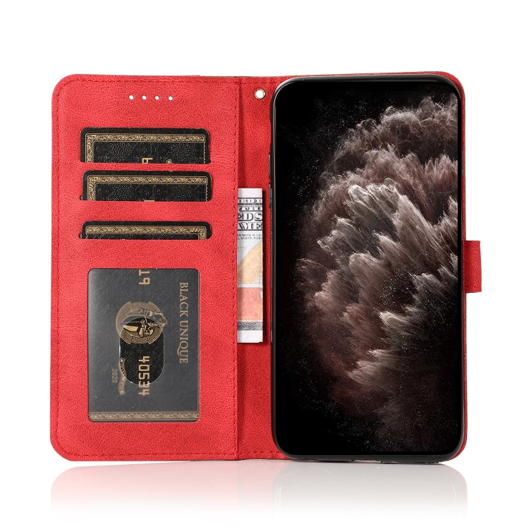 For iPhone 13 mini Dual-color Stitching Leather Phone Case