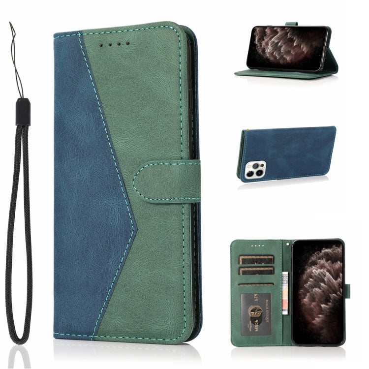 For iPhone 13 Pro Max Dual-color Stitching Leather Phone Case