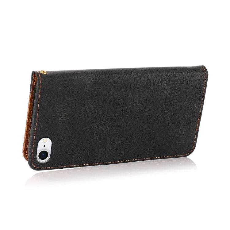 For iPhone SE 2022 / 2020 Dual-color Stitching Leather Phone Case