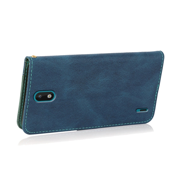For Nokia 1.3 Dual-color Stitching Leather Phone Case