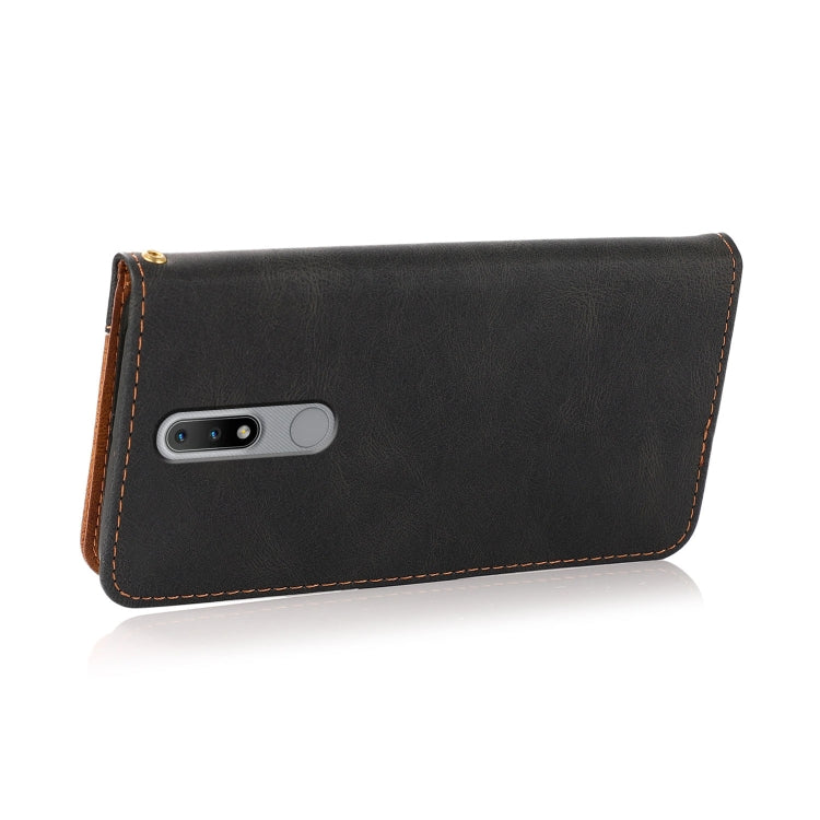 For Nokia 2.4 Dual-color Stitching Leather Phone Case