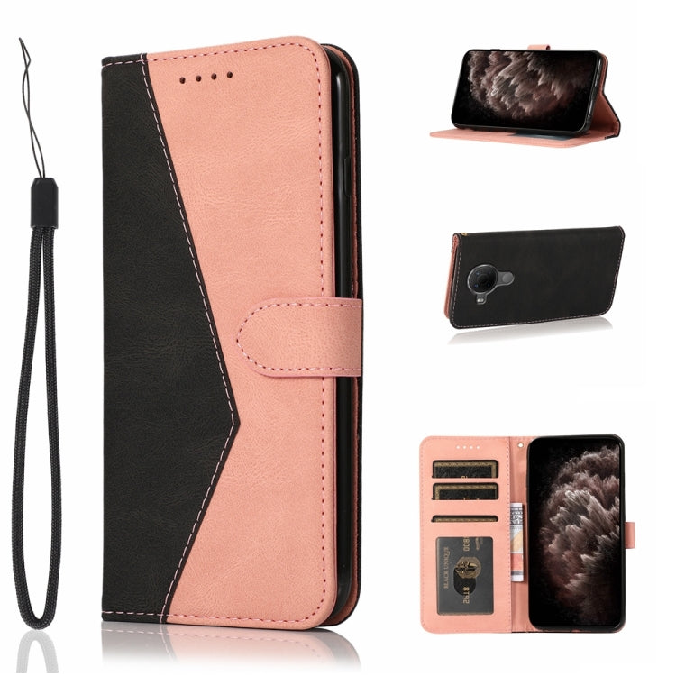 For Nokia 5.4 / 3.4 Dual-color Stitching Leather Phone Case