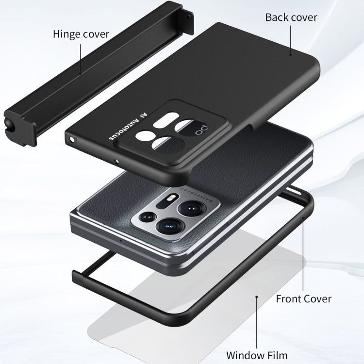 For OPPO Find N2 Macaron Magnetic Hinge Full Coverage Phone Case with Pen Slot