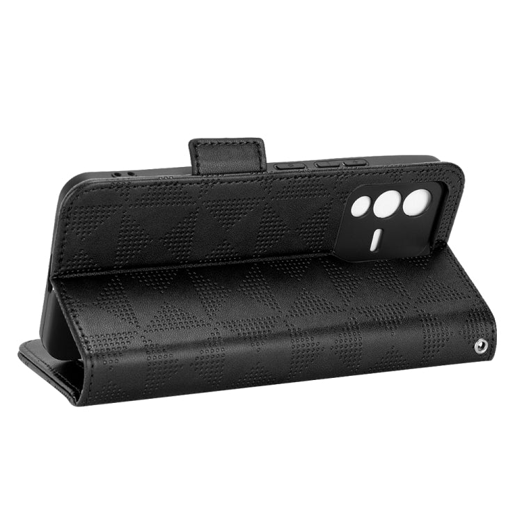For vivo S12 Pro / V230 Pro Symmetrical Triangle Leather Phone Case
