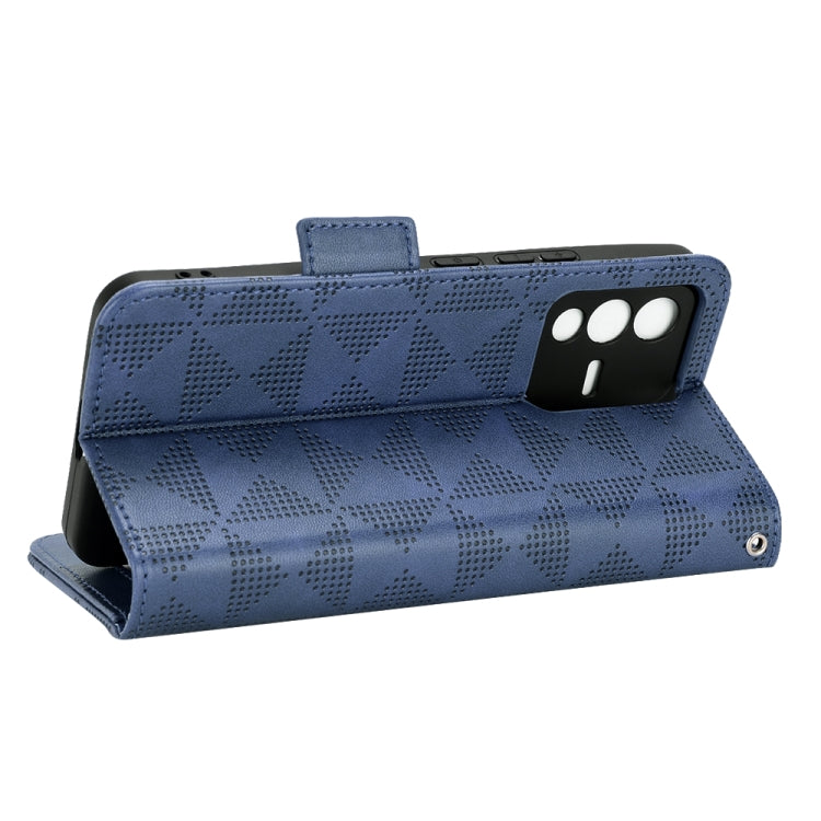 For vivo S12 Pro / V230 Pro Symmetrical Triangle Leather Phone Case