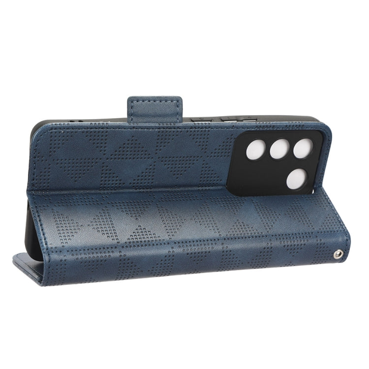 For vivo V27e / S16e Symmetrical Triangle Leather Phone Case