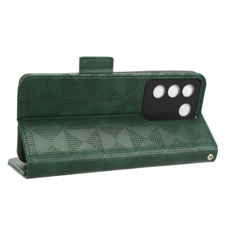 For vivo V27e / S16e Symmetrical Triangle Leather Phone Case