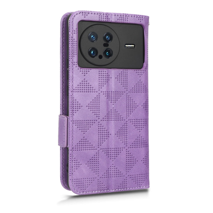 For vivo X Note Symmetrical Triangle Leather Phone Case