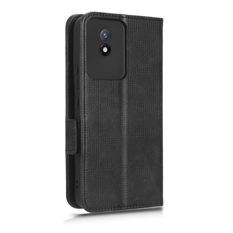 For vivo Y02 4G Symmetrical Triangle Leather Phone Case