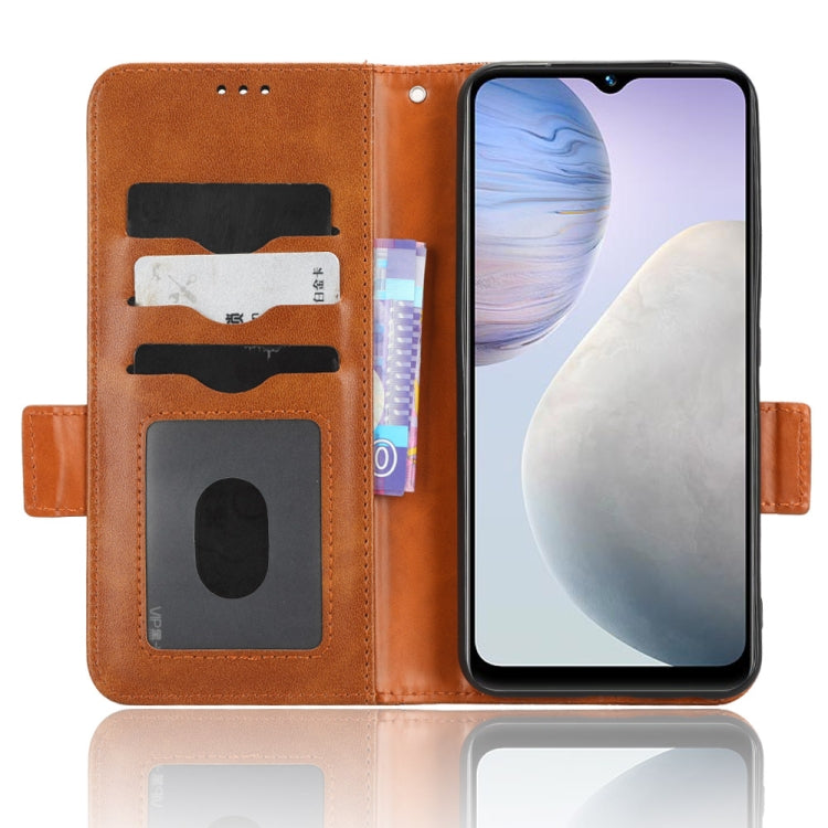 For vivo Y02 4G Symmetrical Triangle Leather Phone Case