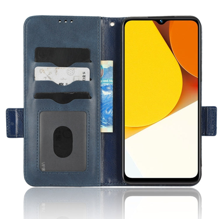 For vivo Y35 4G Symmetrical Triangle Leather Phone Case