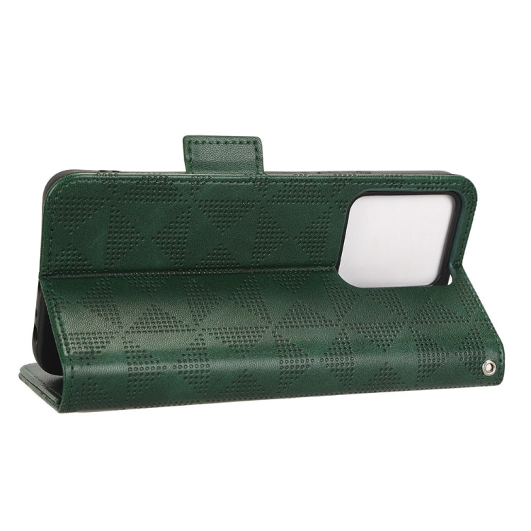 For vivo Y35 4G Symmetrical Triangle Leather Phone Case