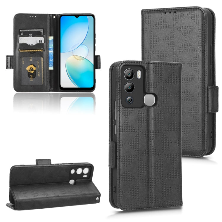 For Infinix Hot 12i Symmetrical Triangle Leather Phone Case