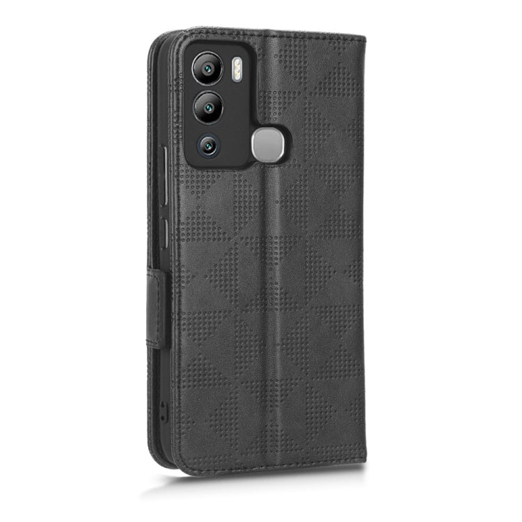 For Infinix Hot 12i Symmetrical Triangle Leather Phone Case