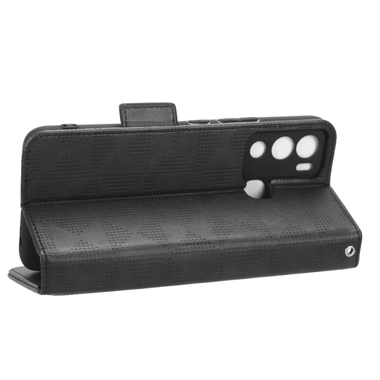 For Infinix Hot 12i Symmetrical Triangle Leather Phone Case