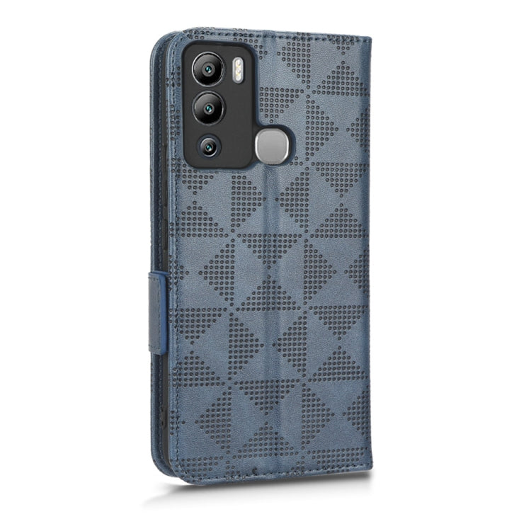 For Infinix Hot 12i Symmetrical Triangle Leather Phone Case